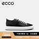 愛步（ECCO）休閑板鞋男 潮流厚底復(fù)古增高男鞋牛皮七夕禮物 街頭ACE856814 黑色85681451052 41 建議選購(gòu)大一碼