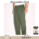 ABERCROMBIE & FITCH男裝24春秋經(jīng)典小麋鹿抓絨美式baggy風(fēng)運(yùn)動(dòng)衛(wèi)褲長(zhǎng)褲KI134-4099 綠色 M (180/80A)