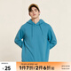 美特斯邦威純色衛衣男連帽基礎時(shí)尚春秋潮流抓絨長(cháng)袖寬松百搭男士上衣長(cháng)恤 煙灰藍 L 175 96A