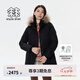 KOLON SPORT/可隆防水羽絨服 女子戶外運動保暖透濕中量鵝絨服 LKDJ4WTT84-BK 黑色 L