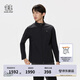 KOLON SPORT/可隆TECHSHELL軟殼夾克 男子3L立領(lǐng)防潑水防風(fēng)透濕外套 LHJK5SN045-BK 黑色 XL 180/100A