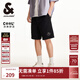 杰克·瓊斯（JACK&JONES）男裝25年休閑短褲男夏季外穿運動(dòng)衛短褲涼感五分褲中褲寬松沙灘褲 E40黑色 M (175)