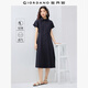佐丹奴襯衫連衣裙女夏季純棉通勤風(fēng)口袋連袖薄款裙子13465324