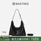 BAGTREE包包樹圖南包2025年女款植鞣皮hobo單肩斜挎小眾腋下軟包七夕禮物 檀黑色-大號 贈斜挎延長肩帶 小眾輕奢女包