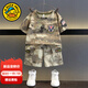G.DUCKKIDS小黃鴨兒童迷彩服套裝男女童軍訓服中小童運動(dòng)裝學(xué)生夏令營(yíng)訓練服 沙漠T恤加短褲 110 尺碼4~5歲【100-110cm】