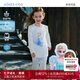 Aimer kids愛慕兒童奶皮冰雪奇緣系列艾莎女孩暖衣套裝AK174G121/AK174G111 輕暖-藍AK174G121 160cm