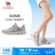 駱駝（CAMEL）網(wǎng)面運(yùn)動(dòng)鞋女透氣耐磨休閑健步鞋子 K24B60L8016 灰/粉 37