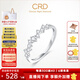 CRD克徠帝【現(xiàn)貨閃發(fā)】星途鉆戒女鉆石戒指20分婚戒求婚排戒訂婚  白色鉑金鉆戒共約20分