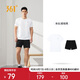 361°跑步運(yùn)動套裝男休閑健身速干短袖短褲夏季男兩件套652524001H-1