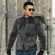 龍牙隱松保暖抓絨衣加強版男士加絨秋冬戶(hù)外舒適保暖休閑通勤輕便外套 諜影灰 M 175/96A 重140-160斤