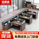 安美誠(chéng)家具 職員桌辦公桌員工桌四人位4人6辦公室簡(jiǎn)約財(cái)務(wù)桌 F型三人位