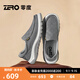 零度Zero駕車(chē)鞋2025夏季新款鏤空鞋沖孔透氣輕盈套腳休閑鞋一腳蹬男鞋 灰色 41