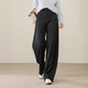 逸陽(yáng)（ESE-Y）軟糯香蕉褲2025秋冬女加絨保暖黑色寬松顯瘦闊腿褲彎刀褲 黑色 28