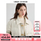VEGA CHANG2025年冬新款啞光皮美拉德羽絨服女冬小個(gè)子外套ins 米色 S
