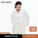 moussy 女裝新品clean fit刺繡LOGO簡約風襯衫028HSZ30-1061 010白色 S 00001