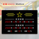 虹光（HonGuan）天文作戰時(shí)間電子鐘衛星LED萬(wàn)年歷北斗授時(shí)時(shí)鐘 40x60cm黑-雙時(shí)間