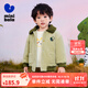 迷你巴拉冬季新款男女童發(fā)熱棉服寶寶厚款保暖復(fù)古外出棉衣 豆沙綠50306 90