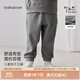 babylove嬰幼兒褲子春秋長褲束腳褲寶寶休閑褲百搭運動褲春季外出衛(wèi)褲 太空巖 100