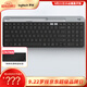 羅技（Logitech）K580無(wú)線(xiàn)藍牙超薄靜音鍵盤(pán) 辦公鍵盤(pán)筆記本電腦手機Mac平板ipad鍵盤(pán)雙模外接鍵盤(pán)薄膜便攜多屏家用 超薄鍵盤(pán)-星空灰