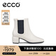 愛(ài)步（ECCO）女靴 25年新款簡(jiǎn)約百搭切爾西靴粗跟中筒靴子女 型塑290993 冰白色29099301017 35