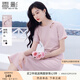 香影法式粉色連衣裙女2025夏裝新款t恤裙褶皺短袖溫柔風收腰裙子 粉色 M 160/84A/95-110斤