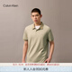 Calvin KleinJeans25夏季男士通勤ck絲光棉撞色翻領短袖T恤POLO衫4L0013S