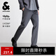 杰克·瓊斯（JACK&JONES）25年男裝秋冬褲子男直筒零壓褲加絨長(zhǎng)褲商務(wù)休閑褲免燙易打理男褲 珍珠黑037 四季款 34 180