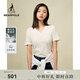 beanpole【新品】濱波  2025早春女士簡(jiǎn)約素色莫代爾V領(lǐng)修身短袖T恤 白色 S 160/84A