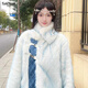 妤遇（YUUZYUUS）品牌女裝狐貍毛皮草外套女2025冬新款氣質(zhì)女神范牛仔拼接毛毛大衣 藍漸色 M