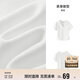 森馬（Semir）polo衫女短款收腰翻領(lǐng)襯衫25夏刺繡涼感緊身T恤辣妹109325115005