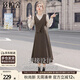 絲柏舍假兩件連衣裙2025秋裝新款女裝甜美風(fēng)拼接修身中長(cháng)裙