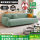馨伊北歐奶油風(fēng)羊羔絨沙發(fā)小戶型家用公寓出租房雙人直排沙發(fā)布藝沙發(fā) 親膚羊羔絨+海綿坐墊 1.8米三人位