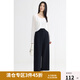 獨束大碼女裝【分體型】理想褲高腰顯瘦直筒休閑褲2024夏季新款 修臀遮胯版加長款 2XL (尺碼：4) (尺碼：4)
