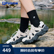 FILAFUSION 斐樂(lè)山脈鞋涼鞋2025夏季新款戶(hù)外沙灘鞋女鞋運(yùn)動(dòng)鞋女 奶白/樸灰-GM 35.5