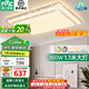 雷士（NVC）大瓦數(shù)大尺寸1.1m客廳大燈LED吸頂燈具套餐三室兩廳現(xiàn)代簡約時尚 碧月-160W無極調(diào)光1.1米大尺寸