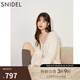 SNIDEL秋冬蝴蝶結鉆扣V領(lǐng)針織毛衣開(kāi)衫外套SWNT245237 象牙白 均碼 （F）