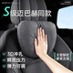 卡客（Karcle）汽車(chē)頭枕護頸枕車(chē)用邁巴赫靠枕車(chē)載奔馳寶馬理想通用枕頭護腰腰靠頭枕-沖孔翻毛皮 【曜巖黑】 1個(gè)