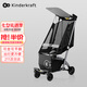 KinderKraft KK口袋推車可坐可躺遛娃神器嬰兒禮物輕便折疊高景觀溜娃車灰