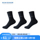 舒雅（Schiesser）男士棉殼聚糖3A抗菌消臭中筒襪子【3雙裝】E5/22742K 黑色 3雙 M 25-26cm