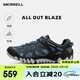 邁樂(lè)（Merrell）戶外鞋男女款戶外徒步溯溪鞋ALLOUTBLAZE輕便透氣耐磨防滑休閑鞋 J12641蘭（男） 40