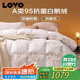 LOVO羅萊生活 A類 95%白鵝絨羽絨被 抗菌春秋被500g填充200*230cm花色