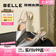 百麗（Belle）周潔瓊同款星辰玫瑰包頭涼鞋女涼鞋A9G1DBH4 銀色 37 (235mm)