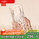 RCR水晶玻璃杯高顏值進口茶具泡茶杯透明大容量水杯子牛奶杯360ml*6