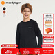 moodytiger男童衛(wèi)衣抓絨防風冬季兒童衛(wèi)衣吸濕排汗保暖圓領(lǐng)套頭休閑運動衫