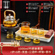 胖東來(lái)德國(guó)進(jìn)口玻璃茶壺泡茶家用新款圍爐煮茶器大容量電陶爐燒水壺茶具 【特惠電陶爐12件套】竹把單煮壺+爐+6杯+茶盤+公道杯+ 1000ml
