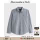 ABERCROMBIE & FITCH【爆款府綢】男裝25春夏美式經(jīng)典小麋鹿通勤長袖襯衫KI125-5255 藍色 S (175/92A)