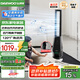 大宇（DAEWOO）【國家補貼】等離子雙氣流無(wú)葉扇凈化電風(fēng)扇變頻輕音自然風(fēng)感柔風(fēng)大風(fēng)量落地循環(huán)扇 AM09