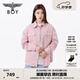 BOY LONDON【甜粉英倫】秋情侶款粉色外套滿印潮流長袖襯衫N21900 粉色 XS