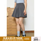 獨束大碼女裝韓系高腰百搭半身裙女2025春裝新款百褶裙A字裙短裙 熔巖灰 2XL (尺碼：4)