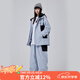 DOOK SNOW新款滑雪服女男套裝單板雙板冬季網(wǎng)紅小眾潮牌滑雪衣褲裝備 灰藍 S （90-120斤）